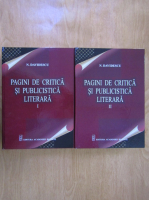 N. Davidescu - Pagini de critica si publicistica literara (2 volume)
