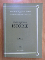 Anticariat: Studii si articole de istorie, nr. XXXII, 1976