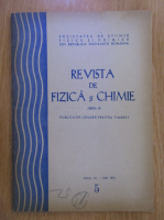 Revista de fizica si chimie, anul XI, nr. 5, mai 1974