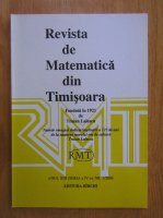 Revista de Matematica din Timisoara, anul XIII, nr. 1, 2008