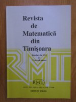 Revista de Matematica din Timisoara, anul XIII, nr. 2, 2008