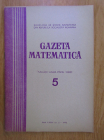 Revista Gazeta Matematica, anul LXXX, nr. 5, 1975