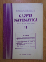 Revista Gazeta Matematica, anul LXXXI, nr. 11, 1976
