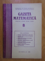 Anticariat: Revista Gazeta Matematica, anul LXXXI, nr. 8, 1976