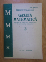 Revista Gazeta Matematica, anul X, nr. 3, 1989