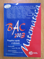 D. Andrica - Bacalaureat 2003. Matematica
