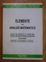 Ion Virtopeanu - Elemente de analiza matematica