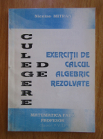 Nicolae Mitran - Culegere de exercitii de calcul algebric rezolvate