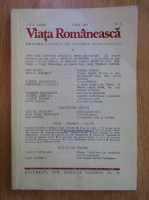 Anticariat: Revista Viata Romaneasca, anul LXXIX, nr. 6, iunie 1984