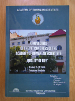 Anticariat: V. Candea - Proceedings of the IVth Congress of the Academy of Romanian Scientists. Quality of Life
