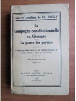 Frederic Engels - La campagne constitutionnelle en Allemagne / La guerre des paysans (1936)