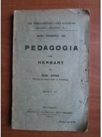 Chr. Ufer - Pedagogia lui Herbart (1919)