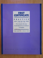Mark Harrison - First Certificate. Practice Tests