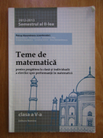Petrus Alexandrescu - Teme de matematica, clasa a V-a, semestrul al II-lea