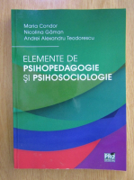 Maria Condor - Elemente de psihopedagogie si psihosociologie