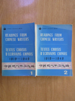 Readings from Chinese Writers (2 volume)