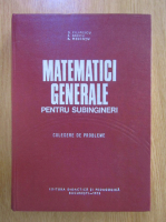D. Filipescu - Matematici generale pentru generale pentru subingineri. Culegere de probleme