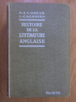 Emile Legouis - Histoire de la litterature anglaise