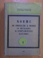 Norme de protectie a muncii la instalatiile si echimpamentele electrice (volumul 4)