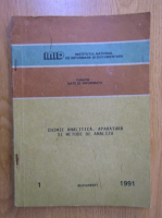 Chimie analitica. Aparatura si metode de analiza, nr. 1, 1991