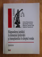 Horia Diaconescu - Raspunderea juridica in domeniul prelevarii si transplantului in dreptul roman