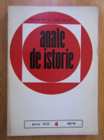 Anticariat: Revista Anale de istorie, anul XIX, nr. 4, 1973