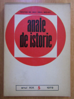 Anticariat: Revista Anale de istorie, anul XIX, nr. 5, 1973