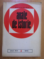 Anticariat: Revista Anale de istorie, anul XVI, nr. 3, 1970