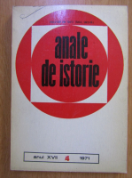 Revista Anale de istorie, anul XVI, nr. 4, 1971