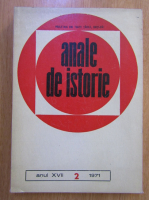 Anticariat: Revista Anale de istorie, anul XVII, nr. 2, 1971
