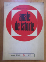 Anticariat: Revista Anale de Istorie, anul XVII, nr. 5, 1971