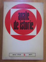 Anticariat: Revista Anale de Istorie, anul XVII, nr. 6, 1971