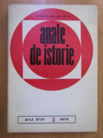 Anticariat: Revista Anale de istorie, anul XVIII, nr. 2, 1972