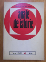 Anticariat: Revista Anale de Istorie, anul XVIII, nr. 4, 1972