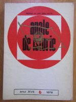 Anticariat: Revista Anale de istorie, anul XVIII, nr. 6, 1972