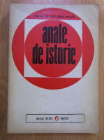 Anticariat: Revista Anale de Istorie, anul XXI, nr. 6, 1975