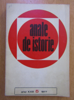 Anticariat: Revista Anale de istorie, anul XXIII, nr. 5, 1977