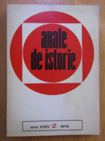 Revista Anale de Istorie, anul XXIV, nr. 2, 1978