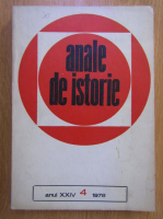 Anticariat: Revista Anale de istorie, anul XXIV, nr. 4, 1978