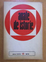 Anticariat: Revista Anale de istorie, anul XXIV, nr. 6, 1978