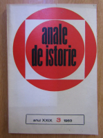 Anticariat: Revista Anale de istorie, anul XXIX, nr. 3, 1983