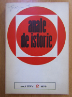 Anticariat: Revista Anale de istorie, anul XXV, nr. 2, 1979