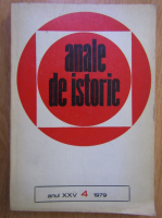 Anticariat: Revista Anale de istorie, anul XXV, nr. 4, 1979