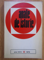 Revista Anale de istorie, anul XXV, nr. 5, 1979