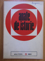 Anticariat: Revista Anale de istorie, anul XXX, nr. 5, 1984