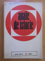 Anticariat: Revista Anale de istorie, anul XXX, nr. 6, 1984