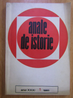 Anticariat: Revista Anale de istorie, anul XXXI, nr. 1, 1985