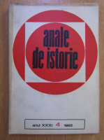Anticariat: Revista Anale de istorie, anul XXXI, nr. 4, 1985