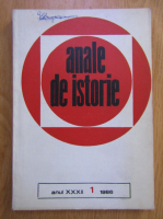Anticariat: Revista Anale de istorie, anul XXXII, nr. 1, 1986