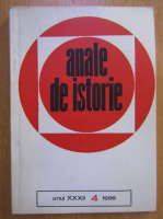 Anticariat: Revista Anale de istorie, anul XXXII, nr. 4, 1986